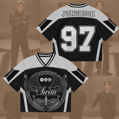 Swim BTS New Album Mixed Mesh Jersey Gifts For Army