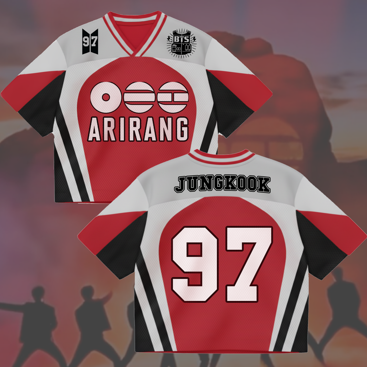 Arirang BTS Album Concert Mixed Mesh Jersey Gifts