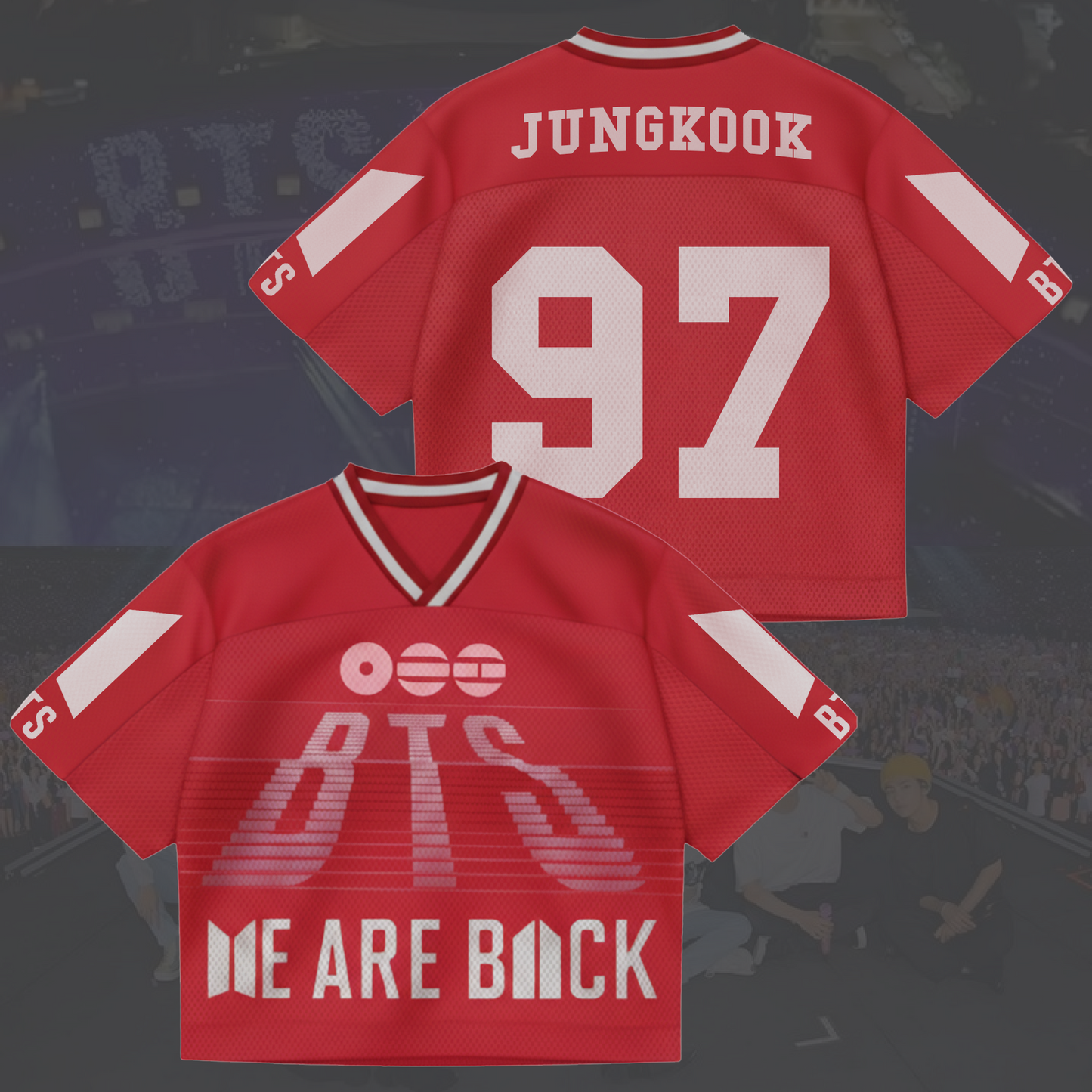 New Abum BTS 2026 Mixed Mesh Jersey Gift For Lovers