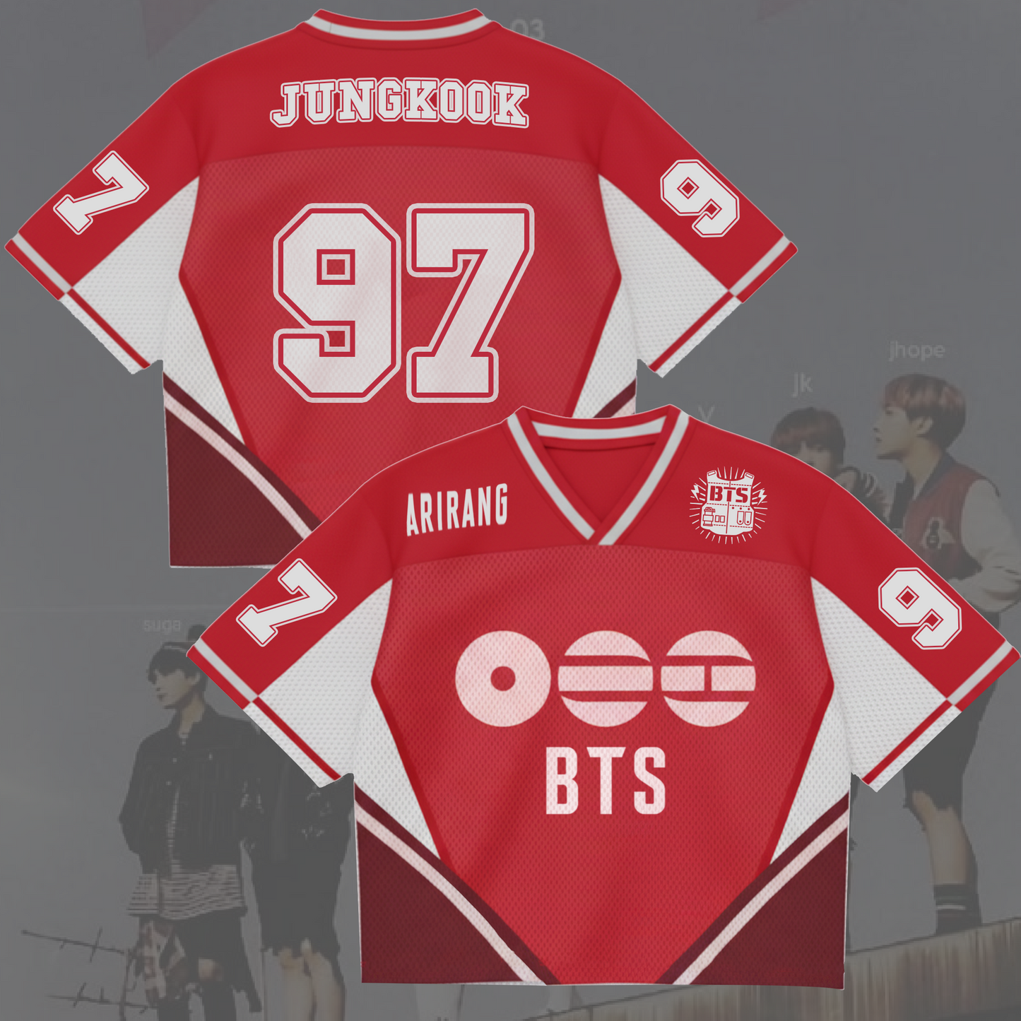Historic 2026 BTS World Tour Mixed Mesh Jersey