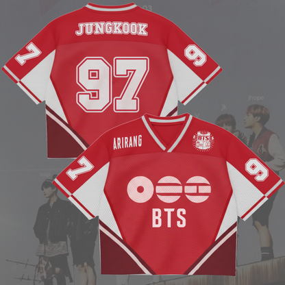 Historic 2026 BTS World Tour Mixed Mesh Jersey