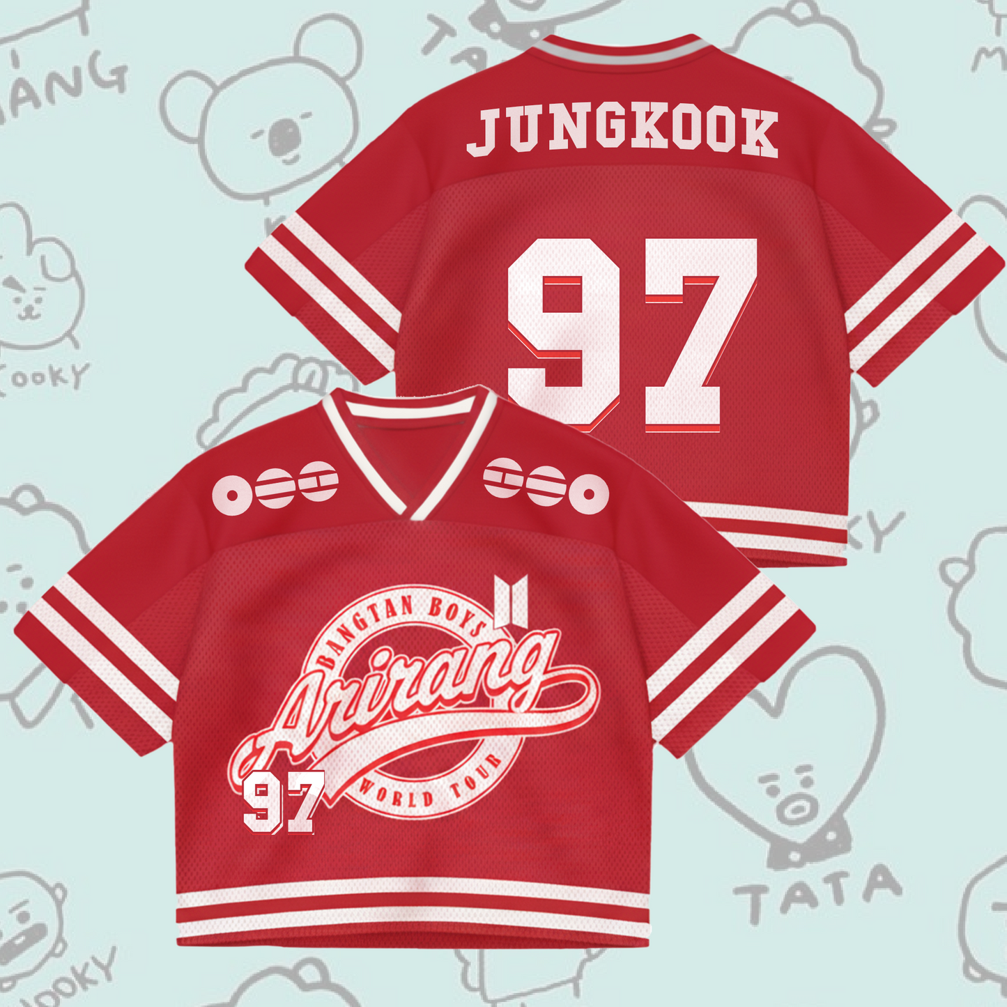 BTS 2026 Arirang World Tour Mixed Mesh Jersey