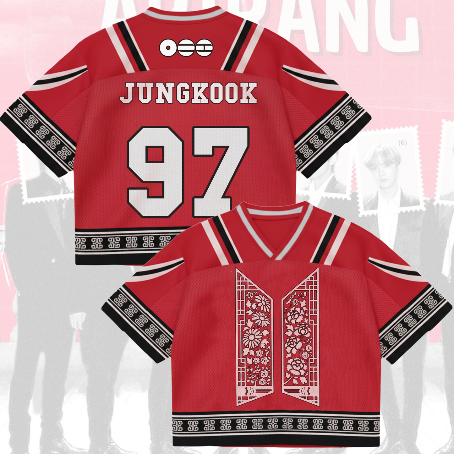 Ladylike BTS World Tour Mixed Mesh Jersey Gifts For Army