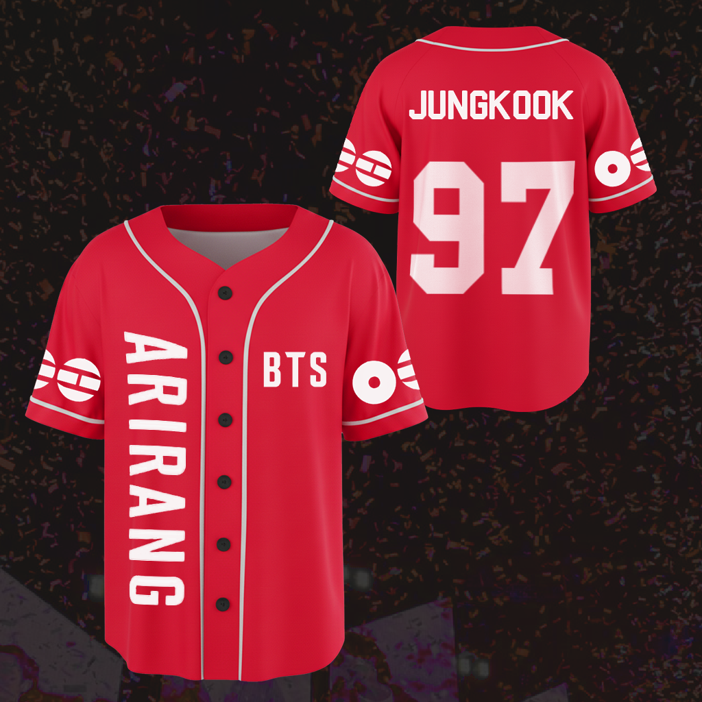 Arirang World Tour 2026 BTS Baseball Jersey Gift For Army
