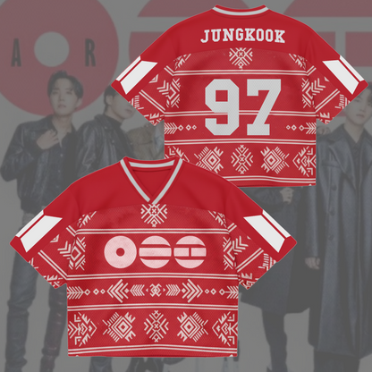 Traditional Arirang World Tour BTS Mixed Mesh Jersey