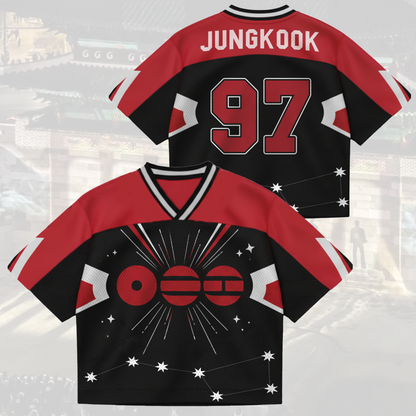 Bangtan Seven Star Tatoo BTS World Tour Mixed Mesh Jersey