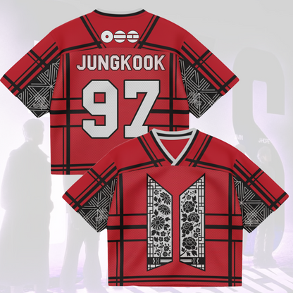 Floral Door BTS World Tour Mixed Mesh Jersey Gifts