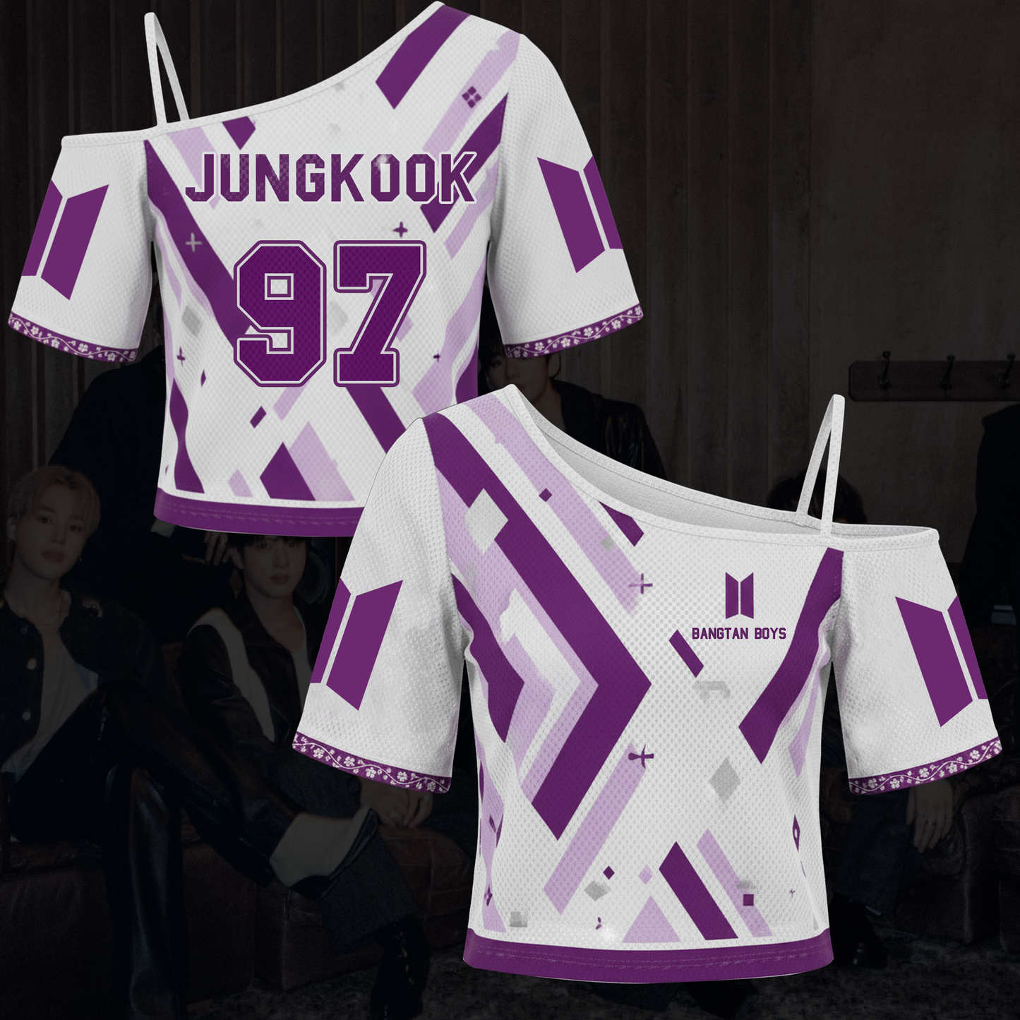 Borahae Bangtan Boys Come Back 2026 Tour Off Shoulder Mesh Gift For Fans