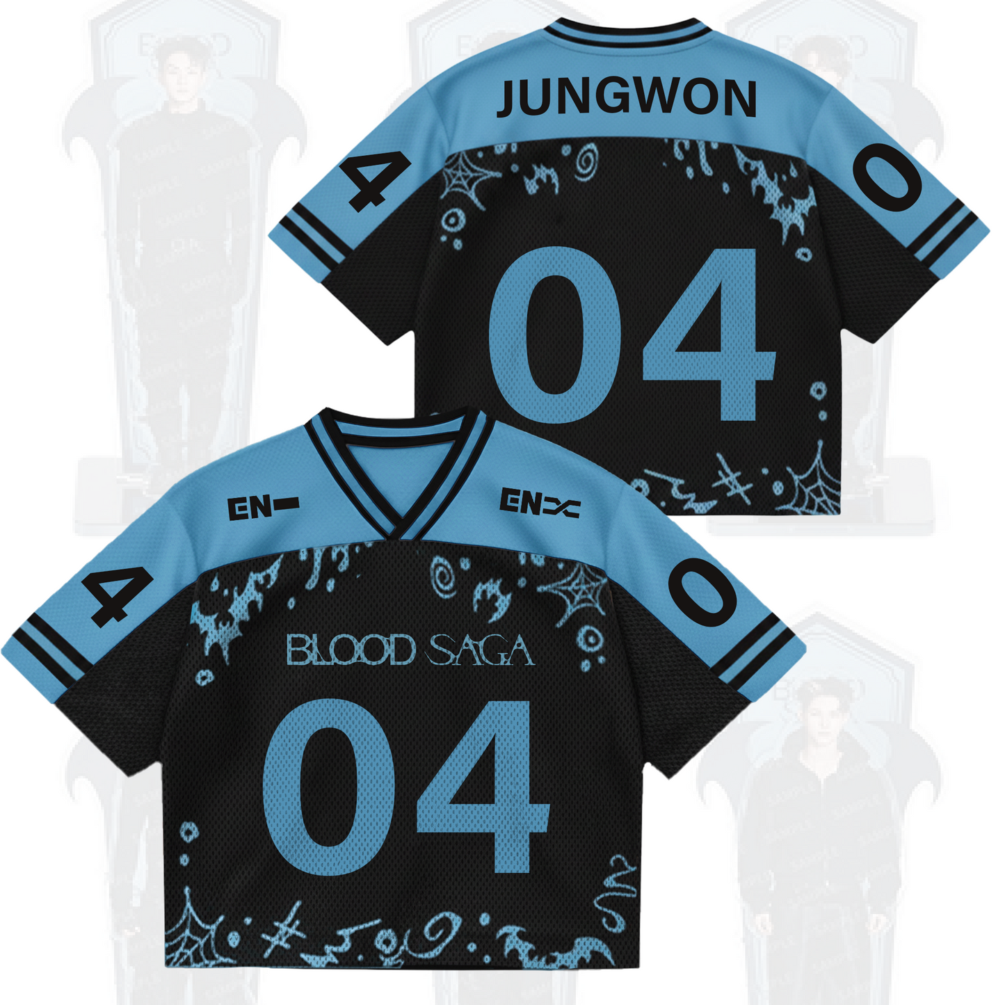 The Sin Vanish Enhypen Blood Saga World Tour Mixed Mesh Jersey