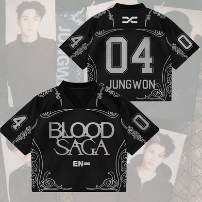 Shadow Duke Enhypen Blood Saga World Tour Mixed Mesh Jersey Gifts For Lovers