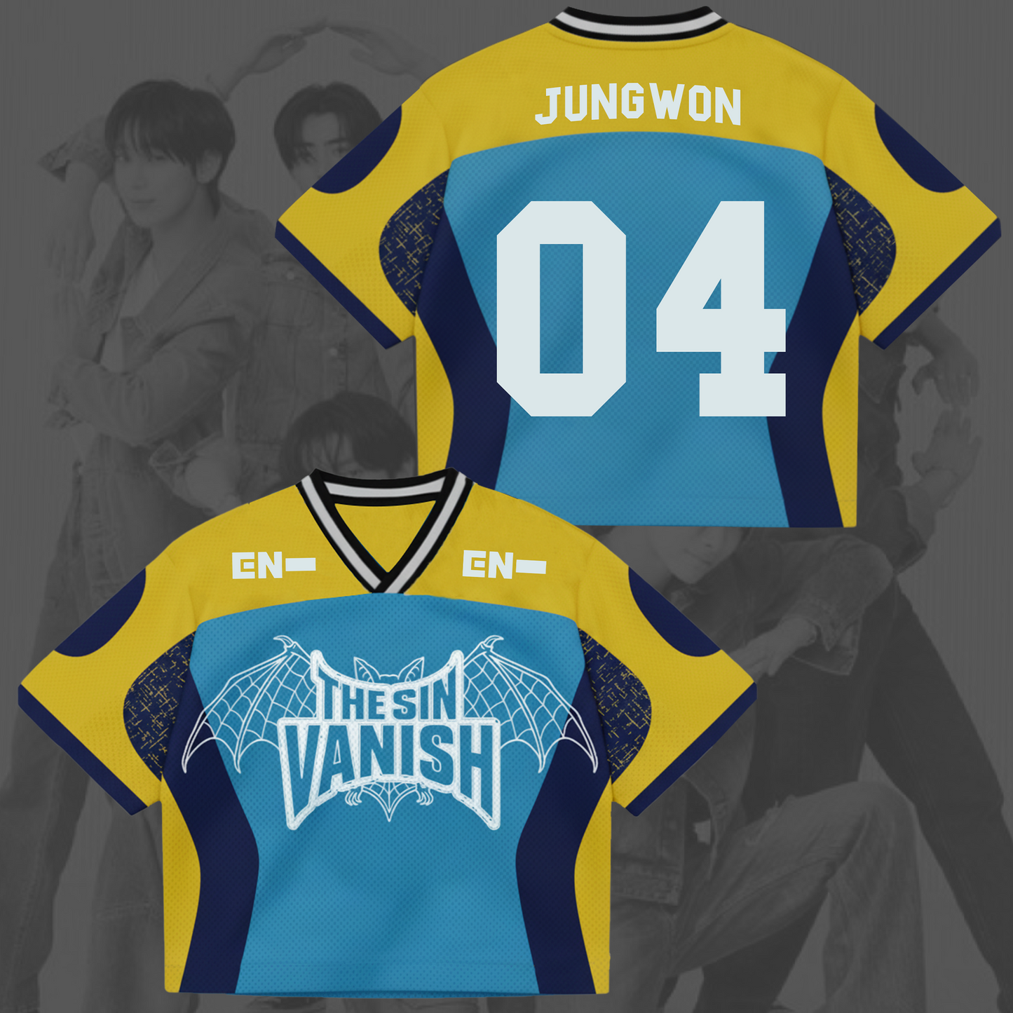 The Sin Vanish AfterLight  Enhypen Mixed Mesh Jersey