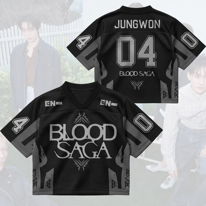 Midnight Blood Saga Enhypen World Tour Mixed Mesh Jersey Gift For Fans