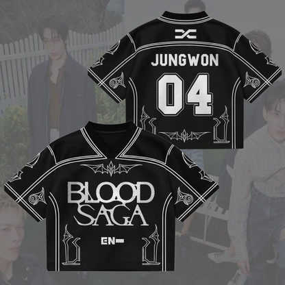 Ladylike Blood Saga Enhypen World Tour Mixed Mesh Jersey Gifts For Fans