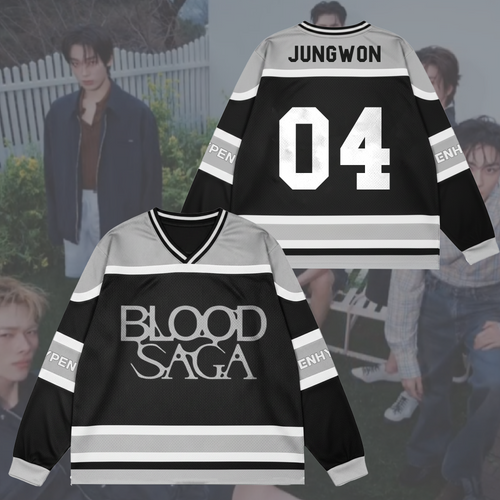 Blood Saga Enhypen World Tour Mesh Splicing Long Sleeve Gift For Fans