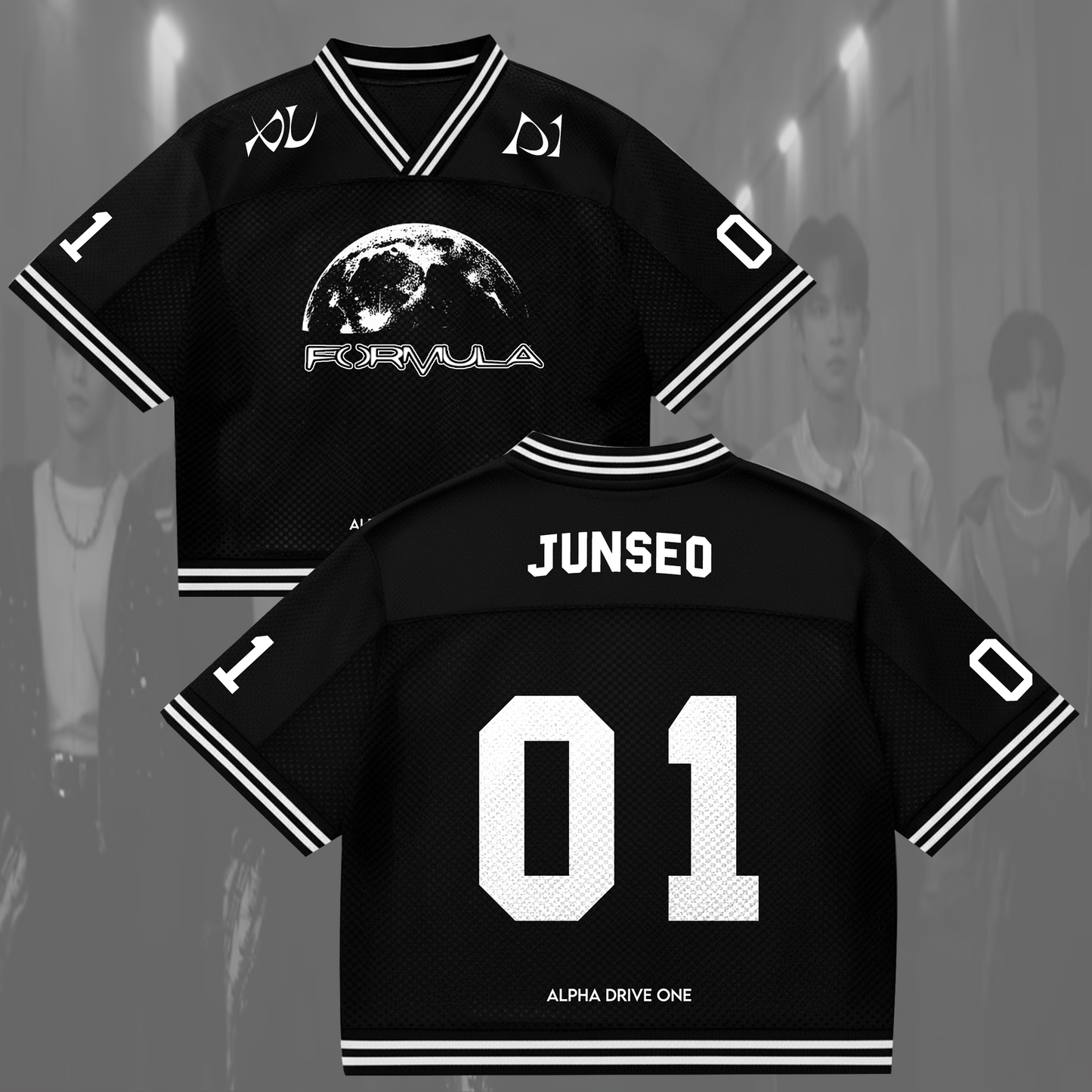 ALPHA DRIVE ONE Formula ALD1 Mixed Mesh Jersey Gift For Lovers