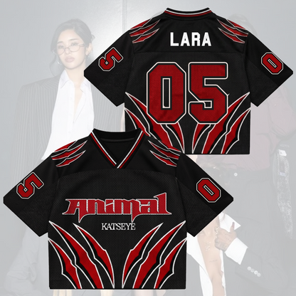 Animal Katseye The Wildworld Tour Mixed Mesh Jersey Gift For Eyekons