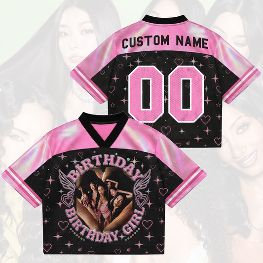 Personalized Eyekons Birthday Girl Katseye Mixed Mesh Jersey Gift For Kid Fan
