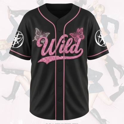 Pinky Butterfly KATSEYE Wild Album Baseball Jersey Gift For Fans