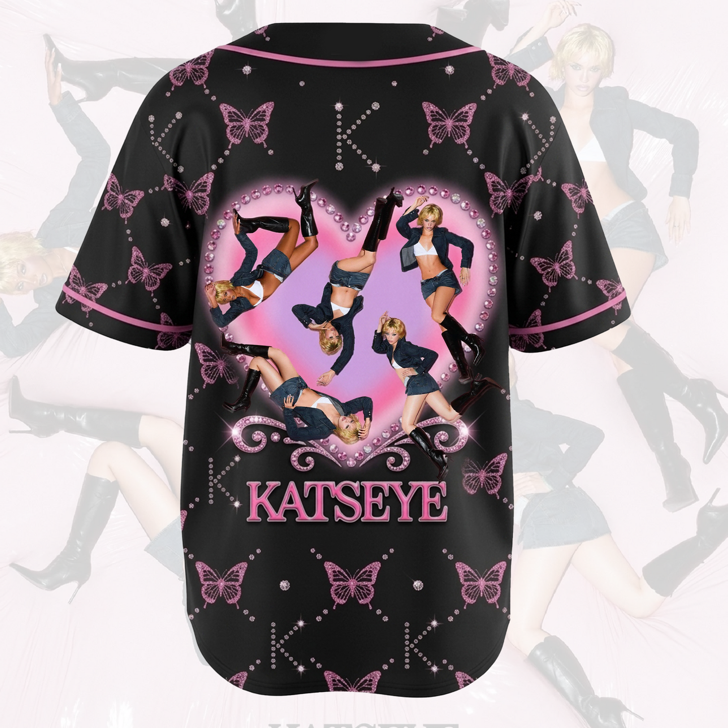 The Crystal Heart KATSEYE The Wildworld Tour Wild Album Baseball Jersey