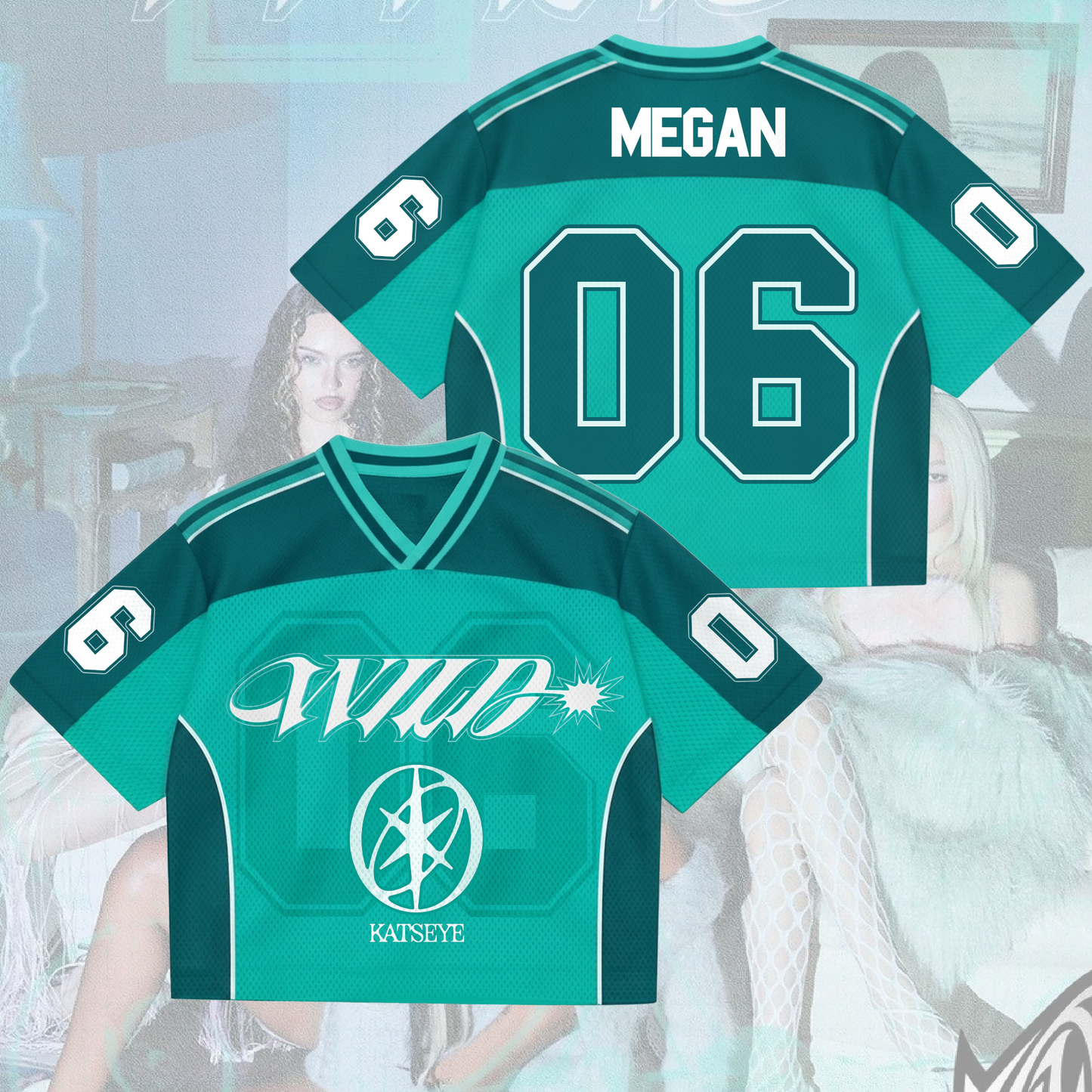 Katseye Wild Album The WildWorld Tour Wild  Mesh Jersey Fan Edition