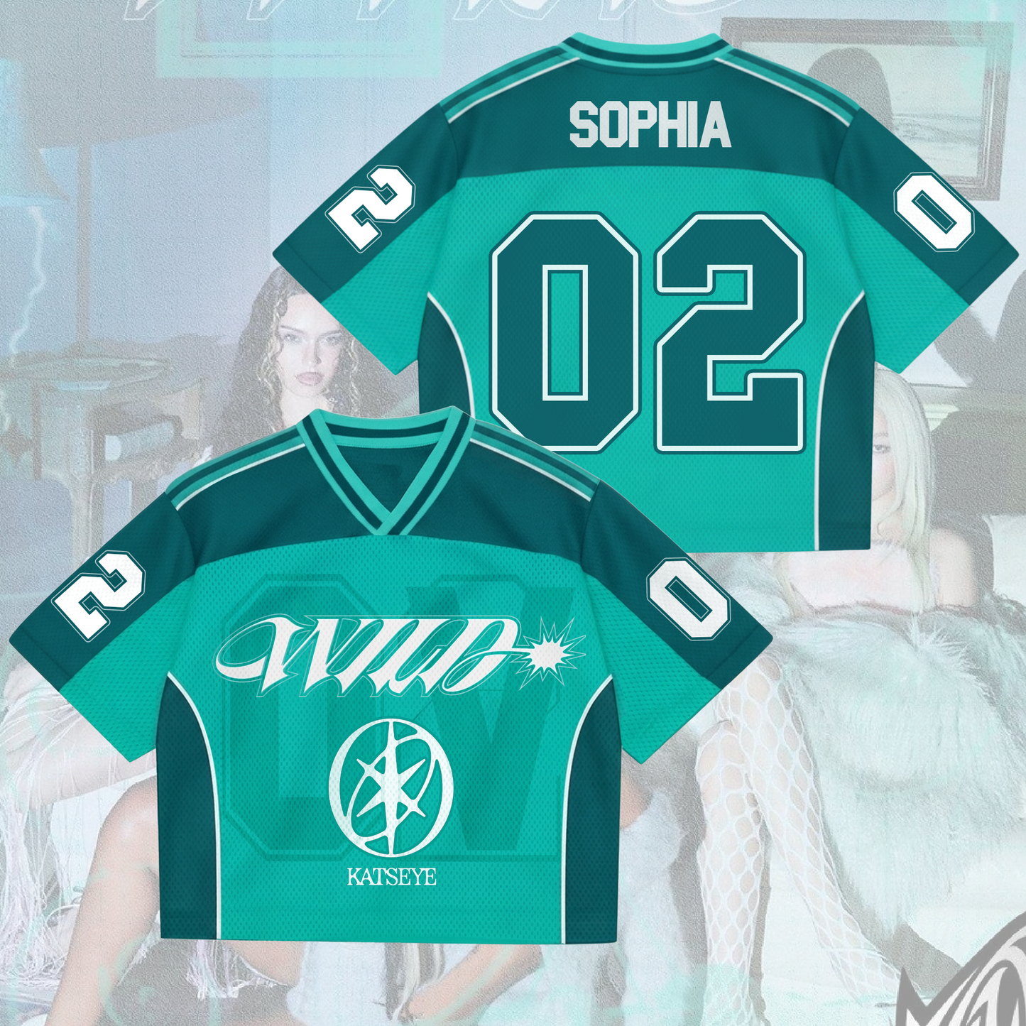 Katseye Wild Album The WildWorld Tour Wild  Mesh Jersey Fan Edition