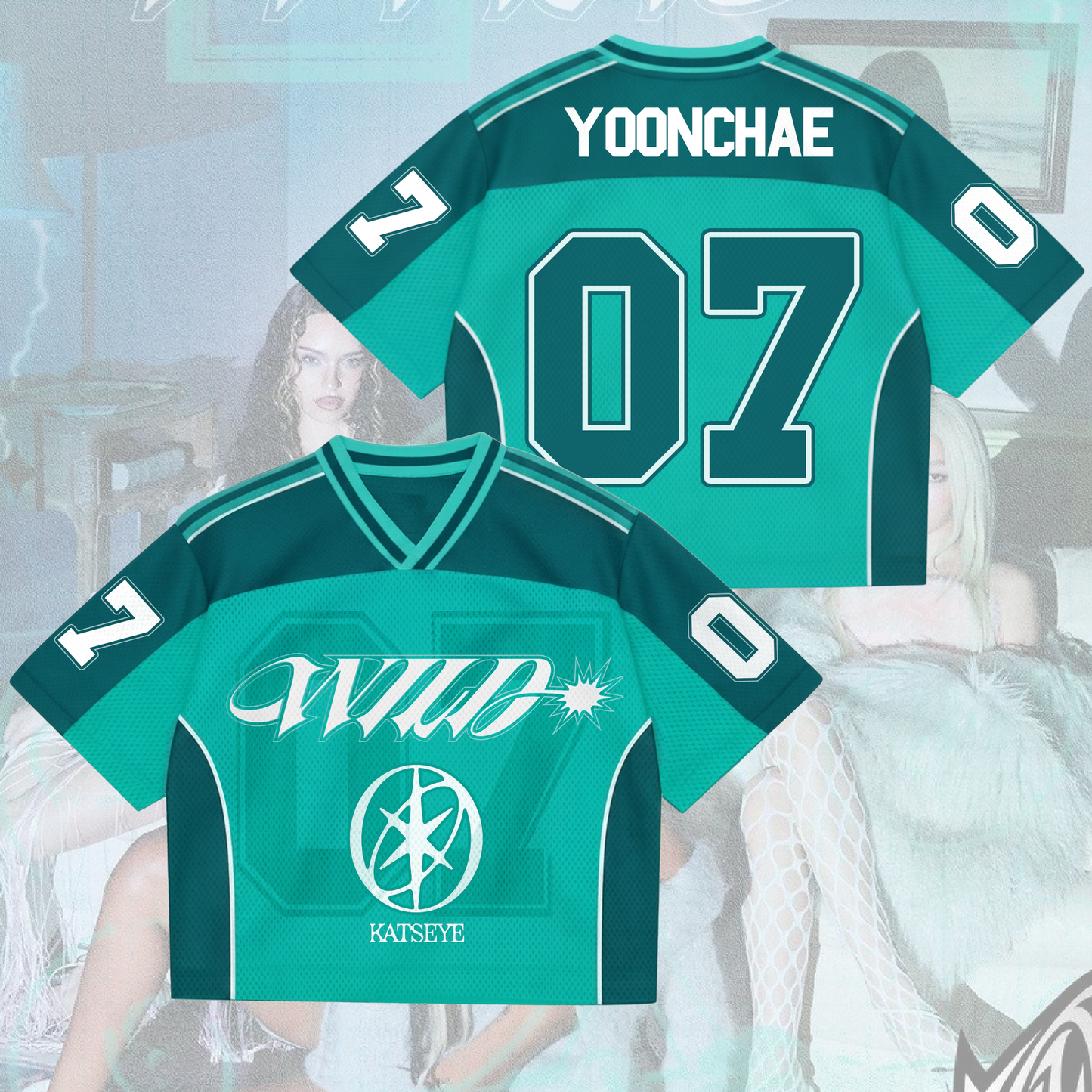 Katseye Wild Album The WildWorld Tour Wild  Mesh Jersey Fan Edition
