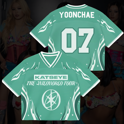 The WildWorld Tour Wild Katseye Album Mesh Jersey Fan Edition