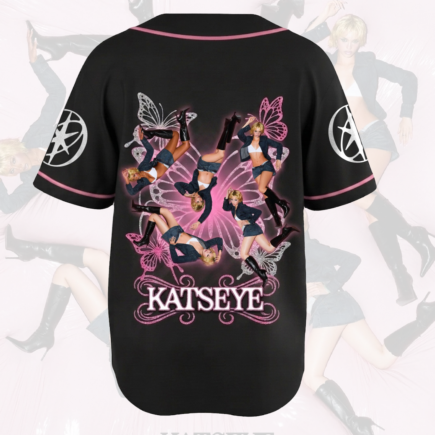 Pinky Butterfly KATSEYE Wild Album Baseball Jersey Gift For Fans