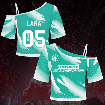 Savage Katseye The Wildworld Tour Off Shoulder Mesh Gift For Fans
