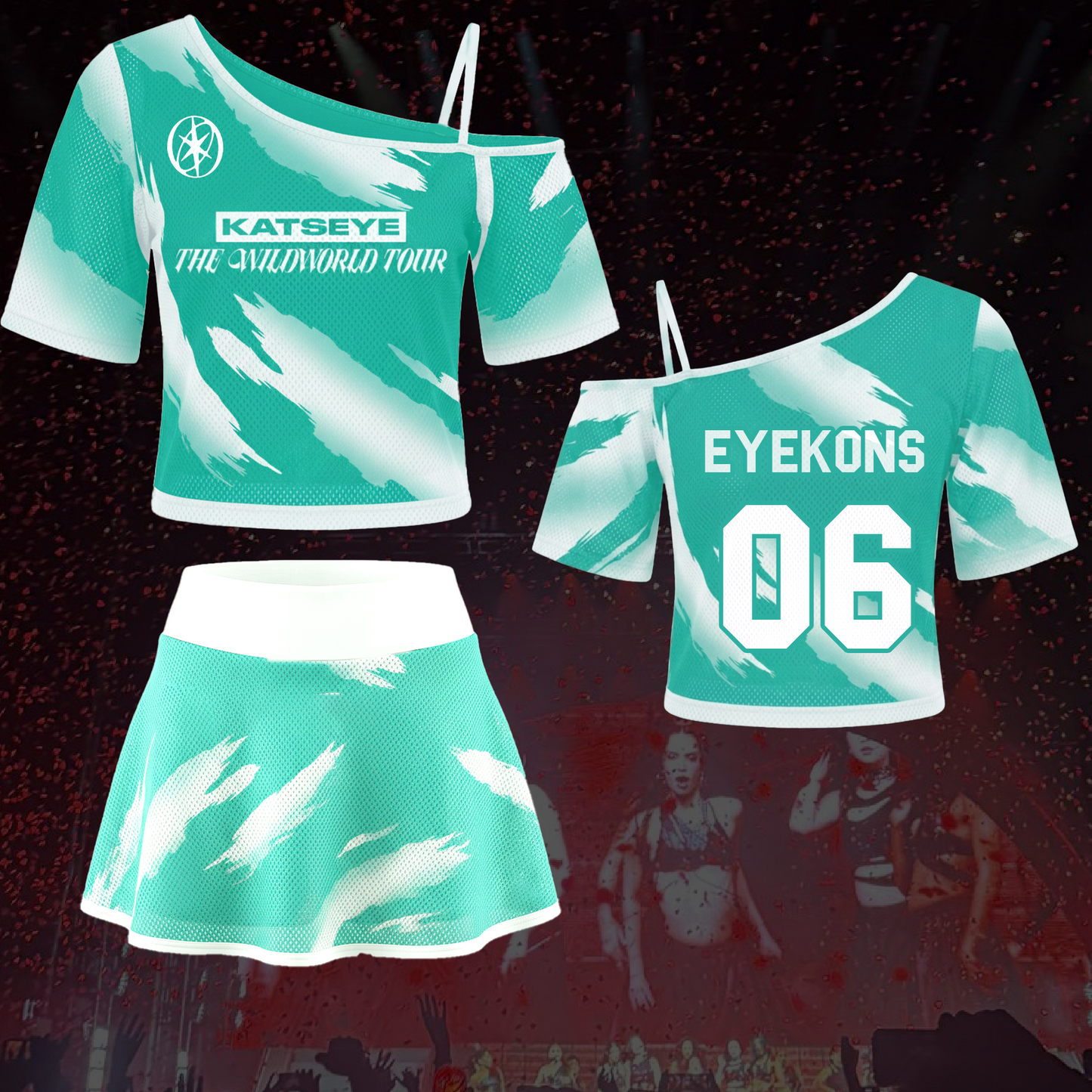 Savage Katseye The Wildworld Tour Off Shoulder Mesh Gift For Fans