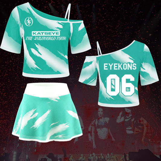 Savage Katseye The Wildworld Tour Off Shoulder Mesh Gift For Fans