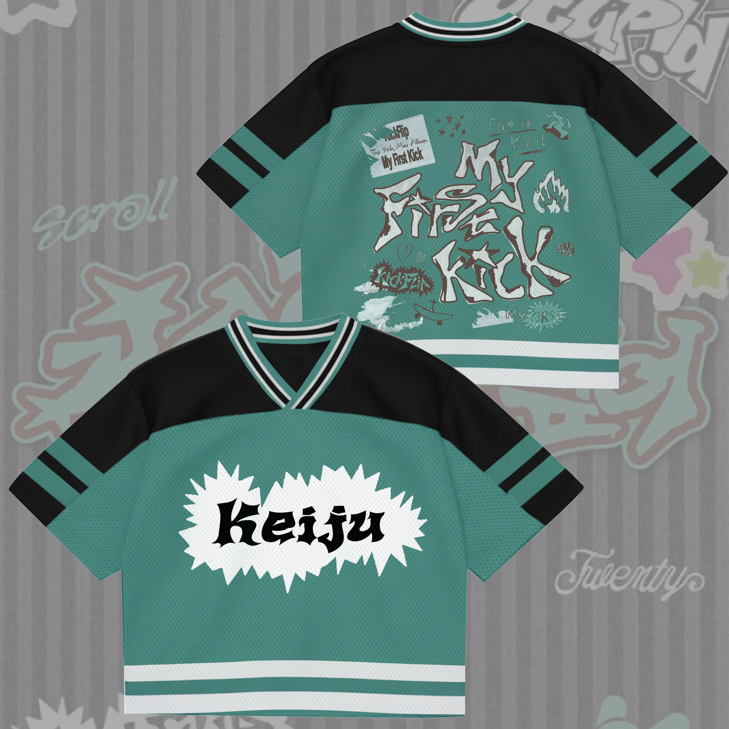 My First Kick Album KickFlip Mixed Mesh Jersey Gift For Fans