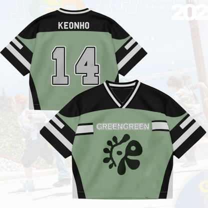 Cortis AlbumGREENGREEN Mixed Mesh Jersey