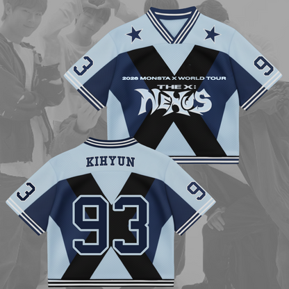 Monsta X World Tour The X Mixed Mesh Jersey Gift For Fans