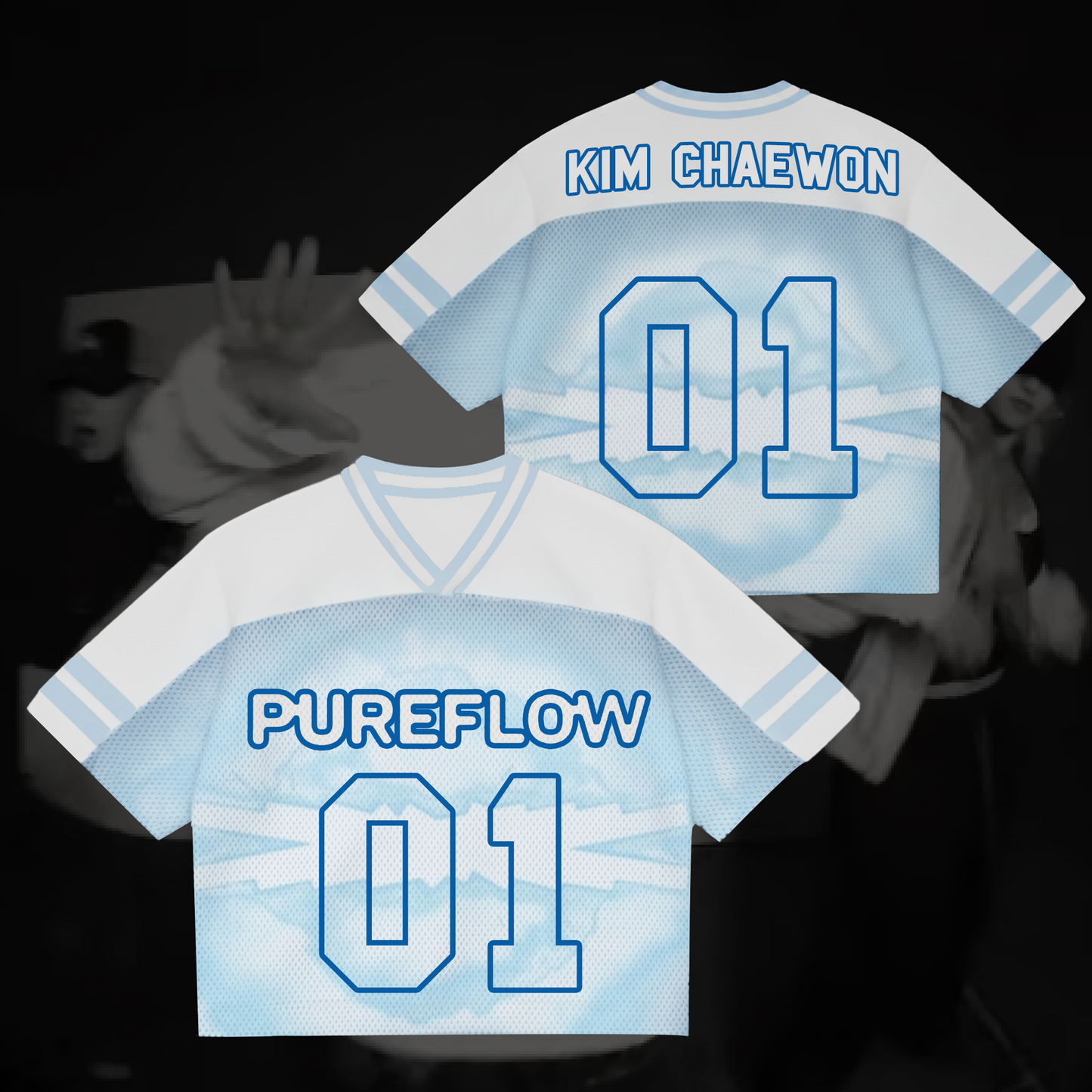 Pureflow Le Sserafim Album Mixed Mesh Jersey Gift For Fans