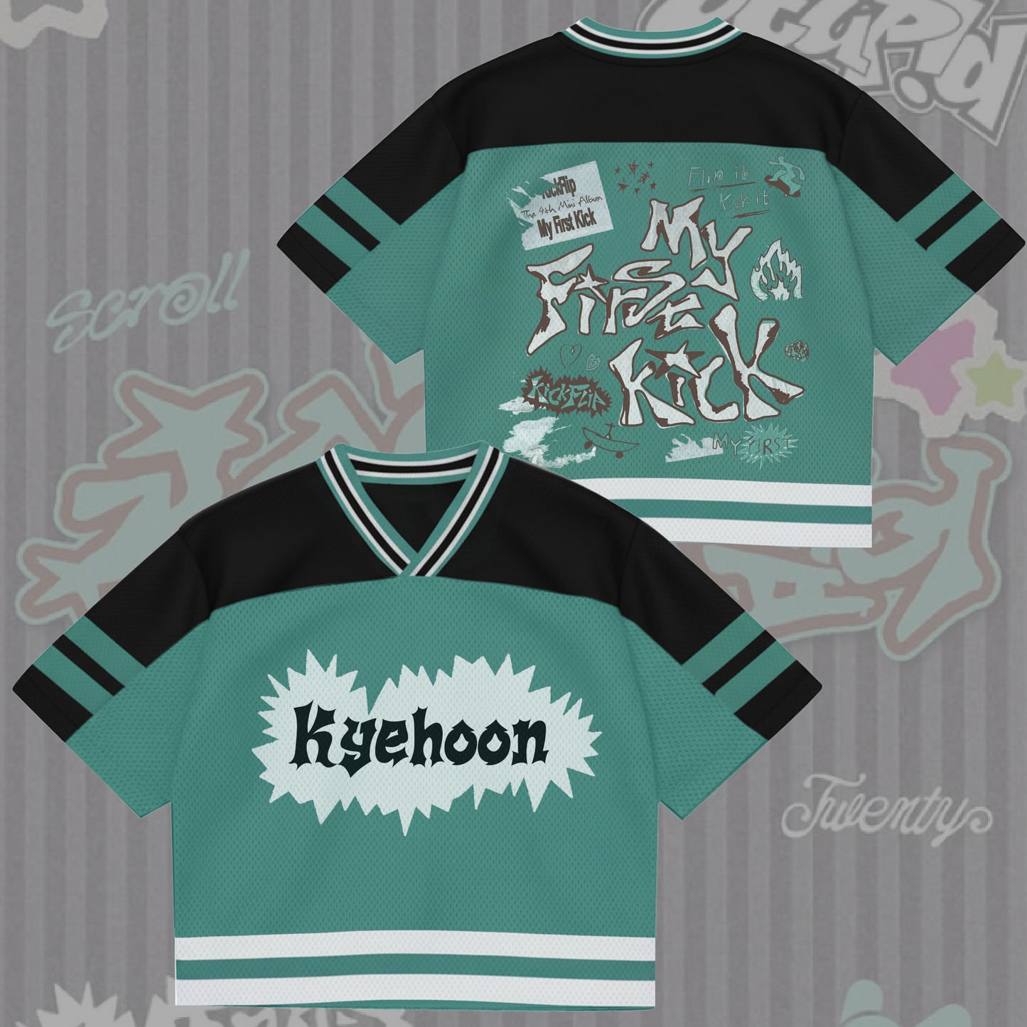 My First Kick Album KickFlip Mixed Mesh Jersey Gift For Fans