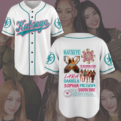Sensational KATSEYE Baseball Jersey The Wildworld Tour Gift for Fans