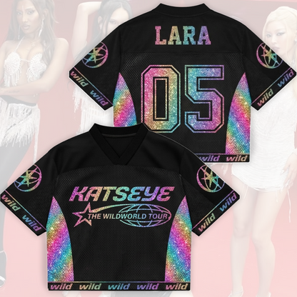 Vibrant Katseye The Wildworld Tour Mesh Jersey Gift For Eyekons