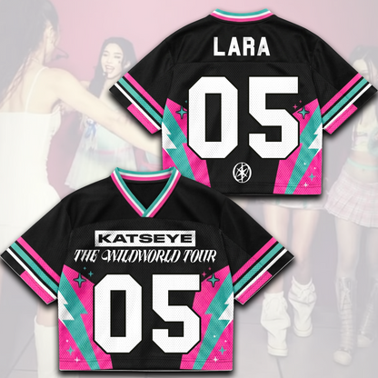Dynamic KATSEYE The Wild World Tour Jersey Merch Gift for Eyekons