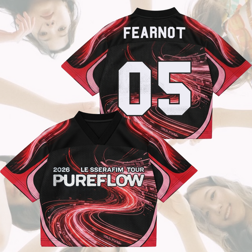 Le Sserafim 2026 PureFLow World Tour Mixed Mesh Jersey Fan Edition