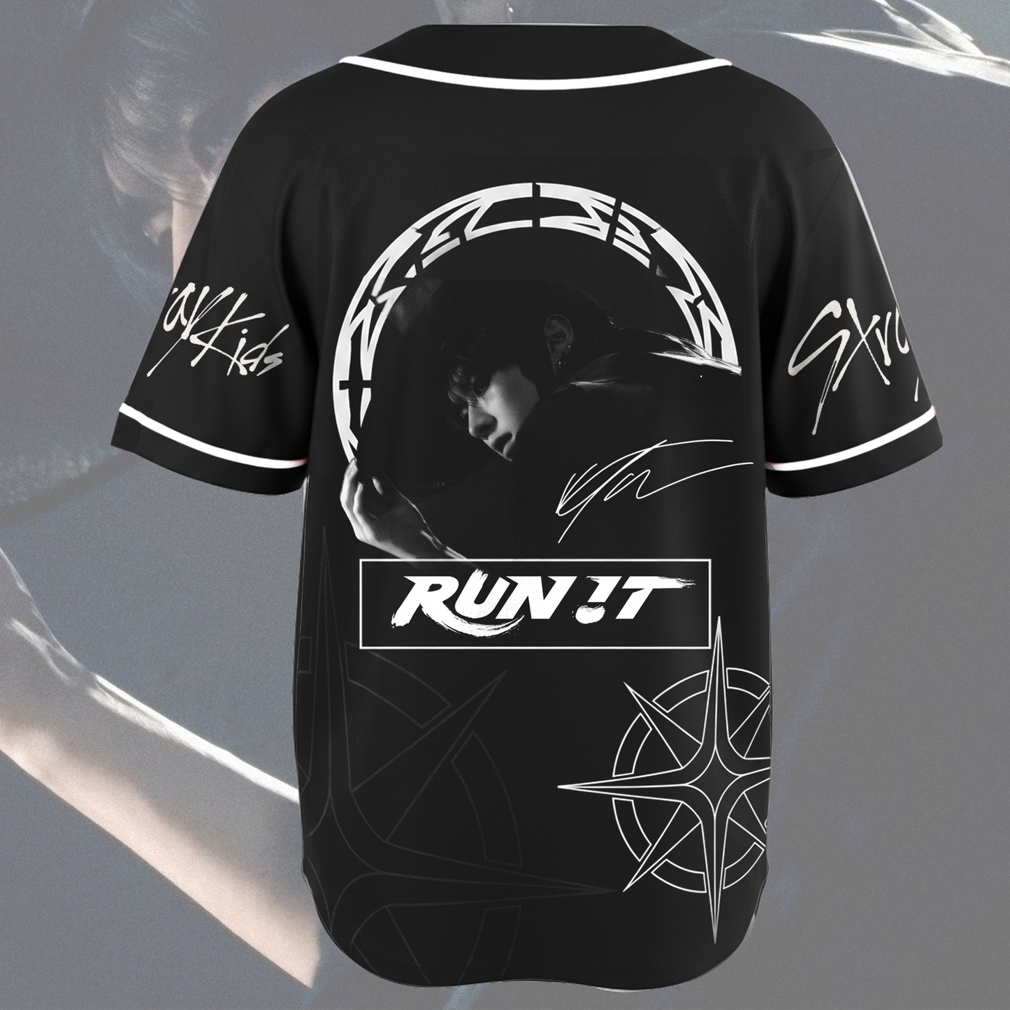 Lee Know Run It World Tour Stray Kids Mesh Baseball Jersey Stay Gifts