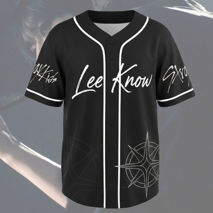 Lee Know Run It World Tour Stray Kids Mesh Baseball Jersey Stay Gifts