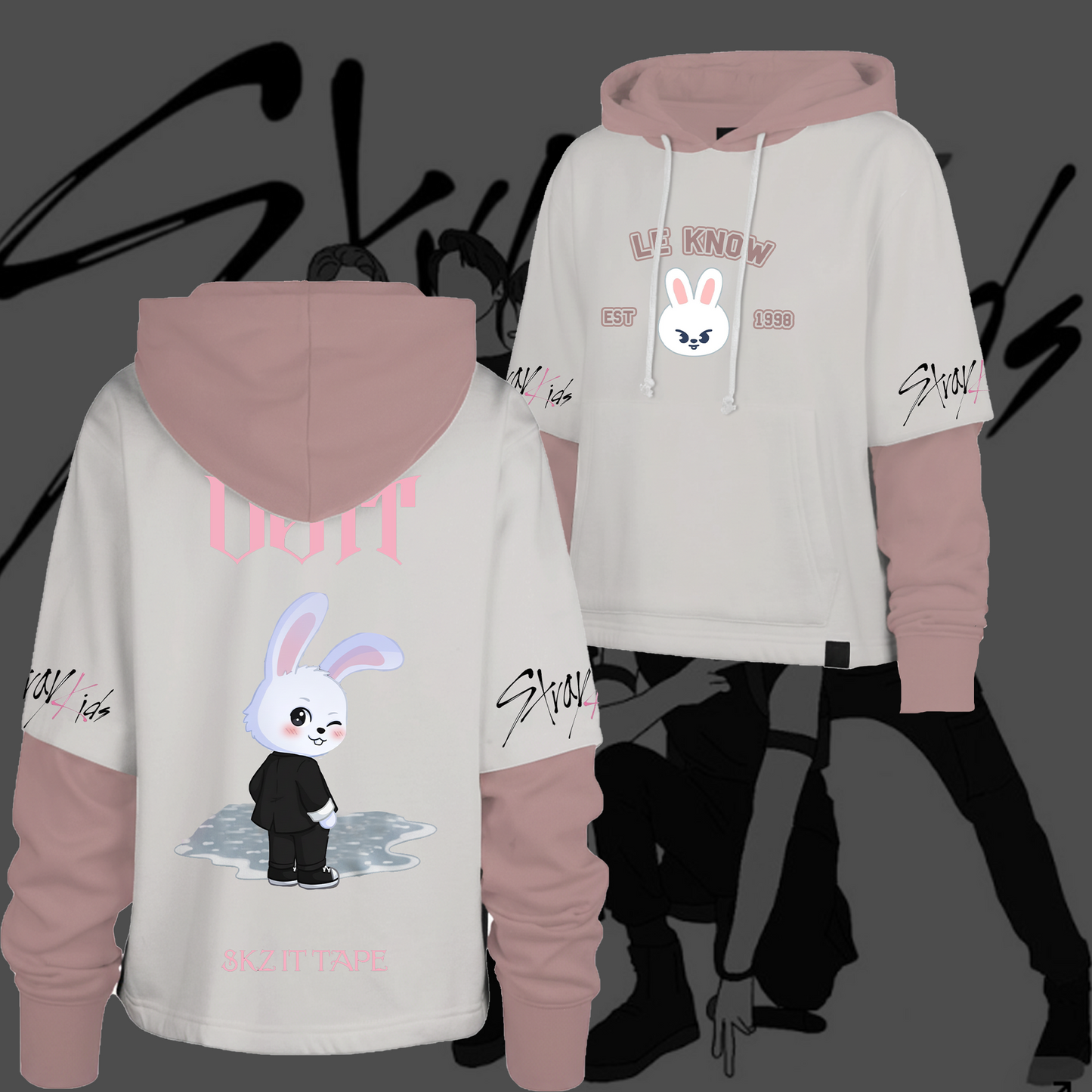 WAVESTEEᵀᴹ SKZ Stray Kid 2026 Season’s Greetings DO IT Shortstop Hoodie