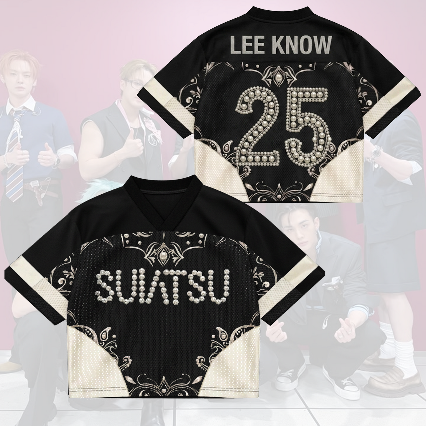 SUIATSU Album Stray Kids Come Back Mixed Mesh Jersey Run It Tour Fan Edition
