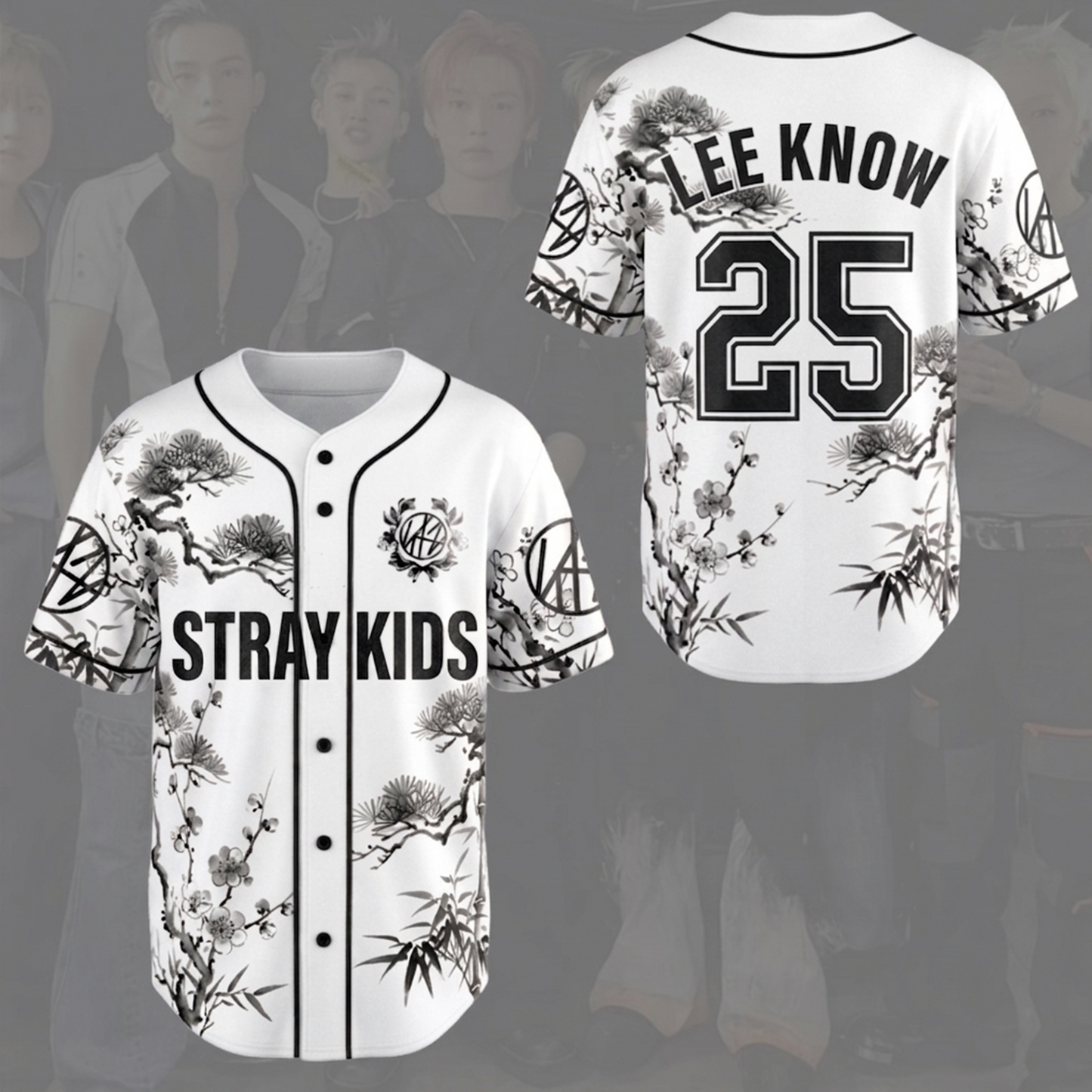 Magnificent Stray Kids STAY White Baseball Jersey Run It Tour Gift for Fan