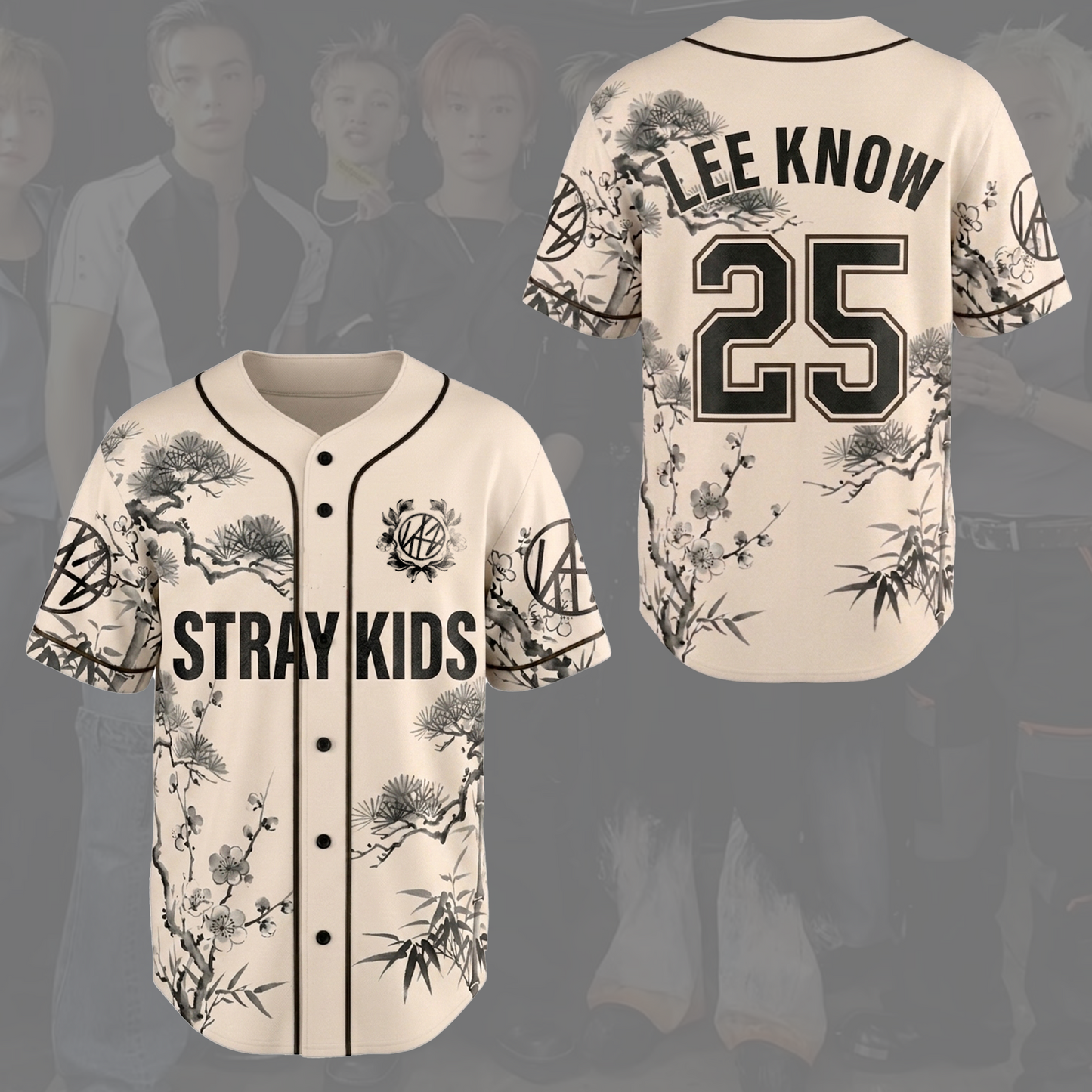 Graceful Stray Kids STAY Art Baseball Jersey SKZ Run It Gift for Fan
