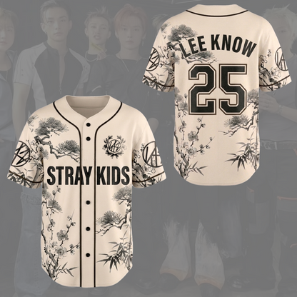 Graceful Stray Kids STAY Art Baseball Jersey SKZ Run It Gift for Fan