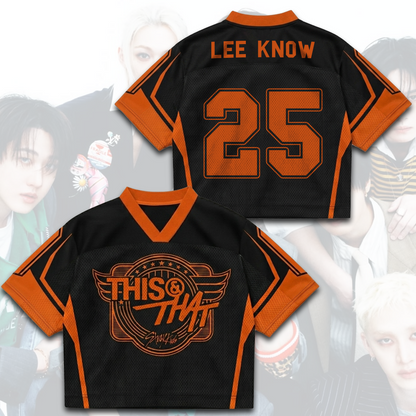 Dynamic Winged Stray Kids This That Mixed Mesh Jersey Top Fan Gift
