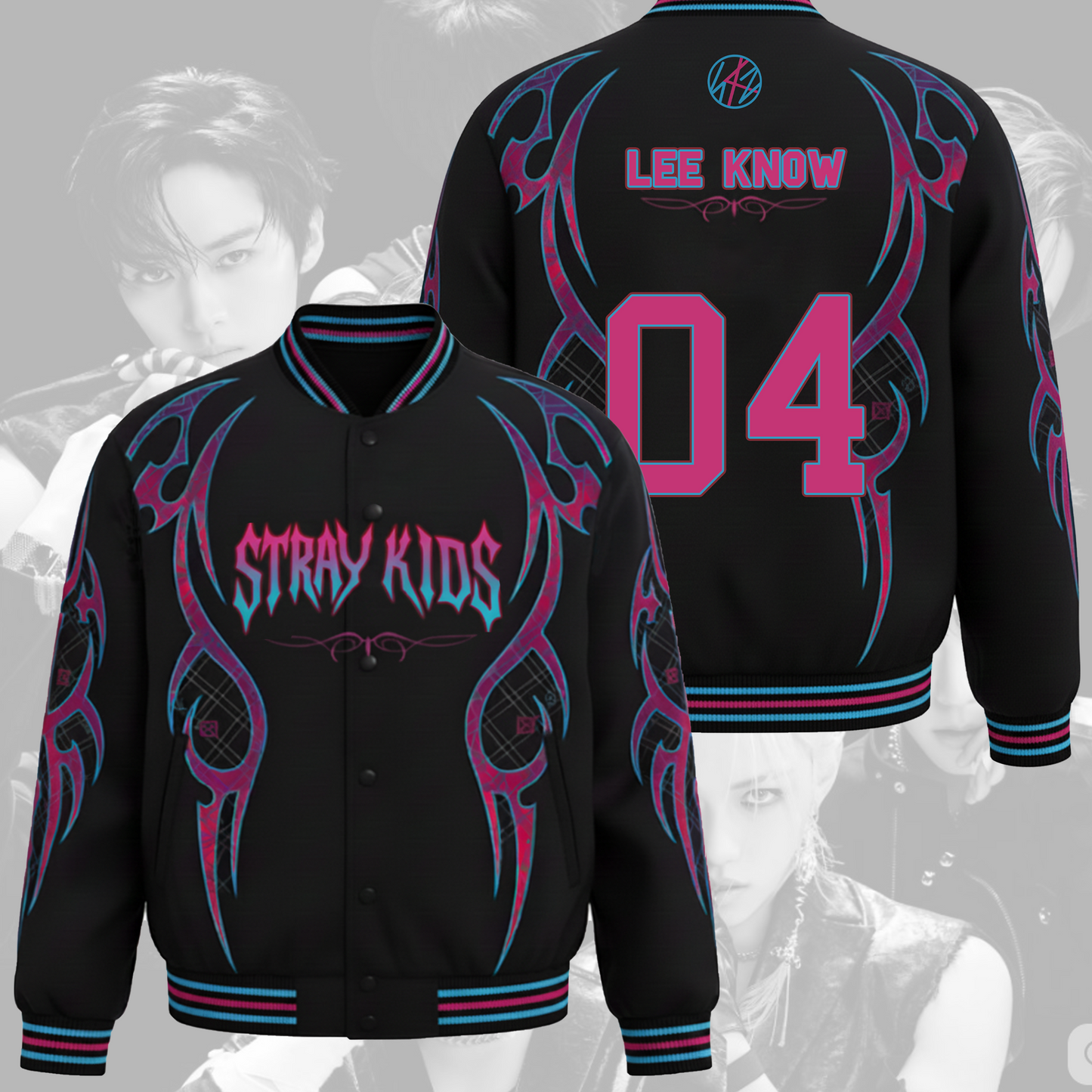 WAVESTEEᵀᴹ Stray Kids SKZ It Tape DO IT Baseball Jacket