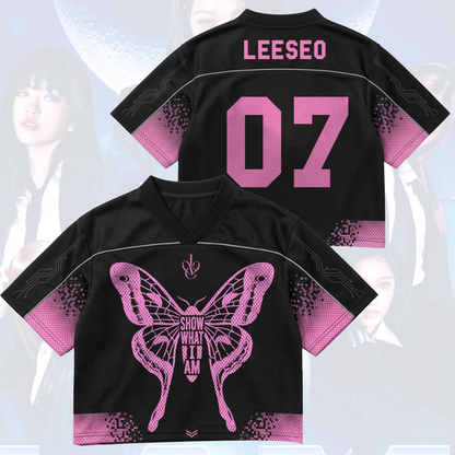 Connection Butterfly Show What I Am IVE World Tour Mixed Mesh Jersey Fan Edition